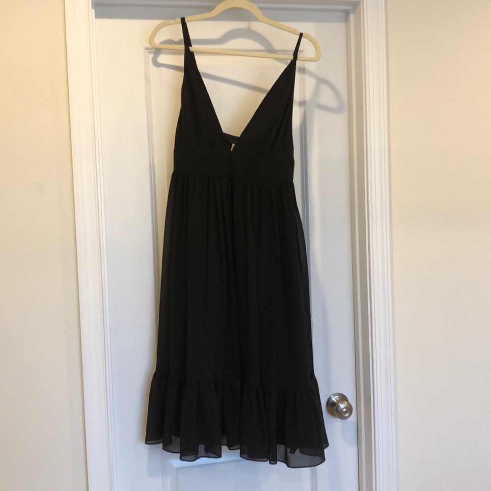 Black silk JCrew dress